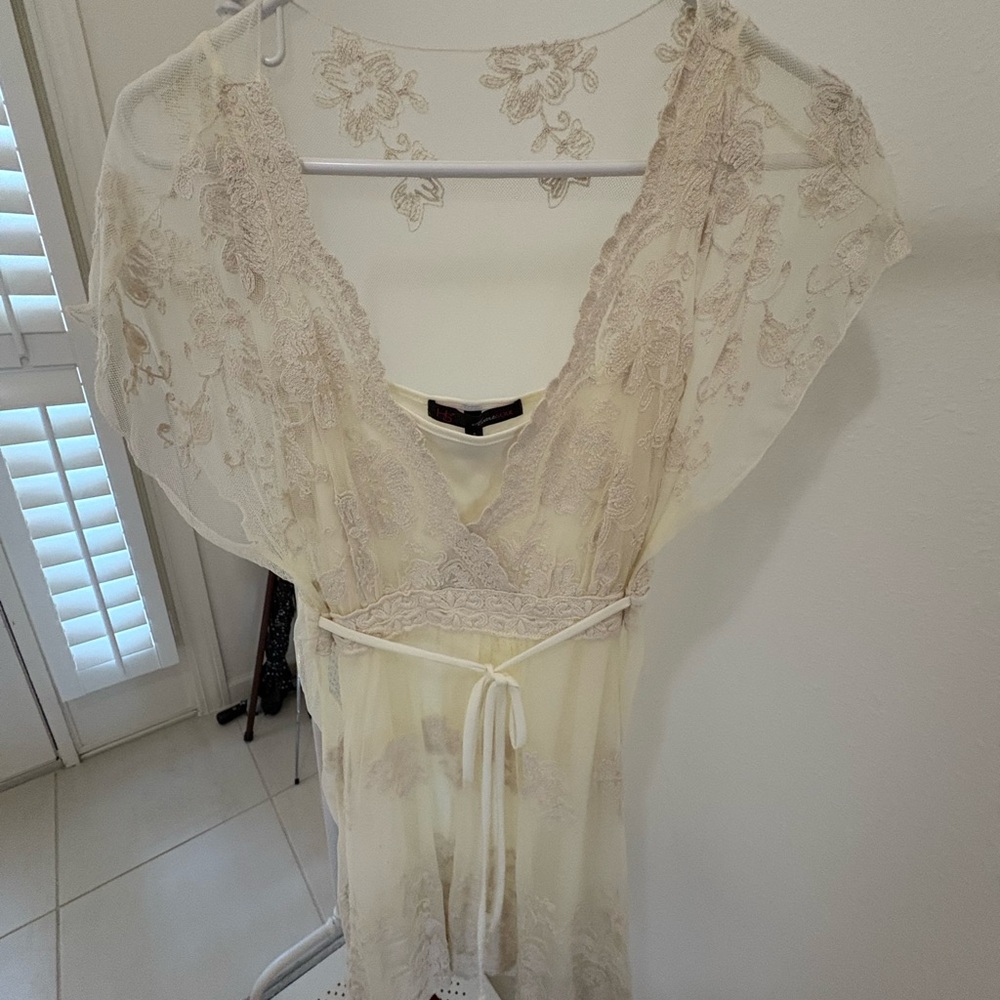 Elegant Lace Overlay Dress